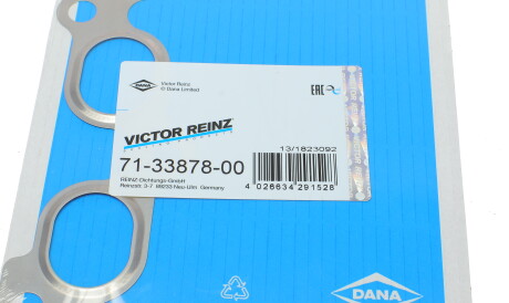 Фото 2 - Прокладка выпускного коллектора VICTOR REINZ 71-33878-00 (713387800)