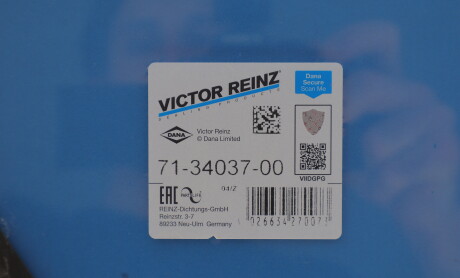 Фото 5 - Прокладки VICTOR REINZ 71-34037-00 (713403700)