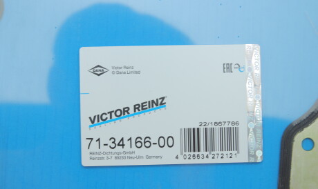 Фото 2 - Прокладка VICTOR REINZ 71-34166-00 (713416600)
