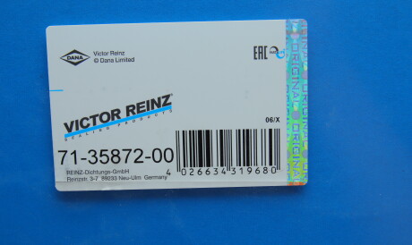 Фото 2 - Прокладка VICTOR REINZ 71-35872-00 (713587200)