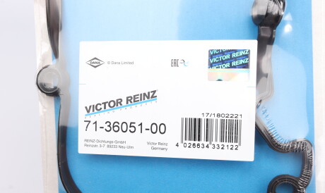 Фото 2 - Прокладка клапанної кришки VICTOR REINZ 71-36051-00 (713605100)