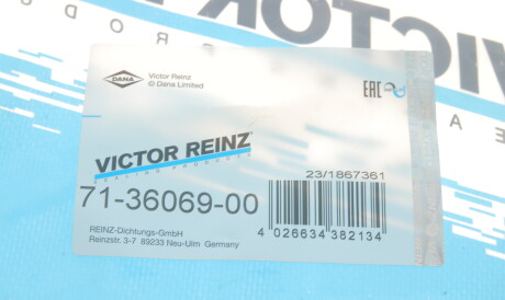 Фото 2 - Прокладка впускного колектора VICTOR REINZ 71-36069-00 (713606900)