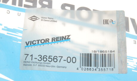 Фото 2 - Прокладка клапанної кришки VICTOR REINZ 71-36567-00 (713656700)
