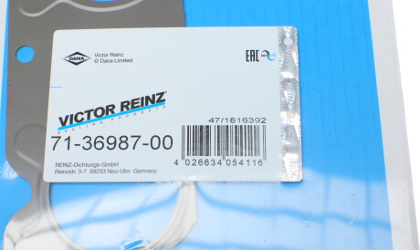 Фото 2 - Прокладка випускного колектора VICTOR REINZ 71-36987-00 (713698700)