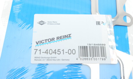 Фото 2 - Прокладка выпускного коллектора VICTOR REINZ 71-40451-00 (714045100)