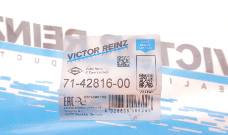 Фото 2 - Прокладка випускного колектора VICTOR REINZ 71-42816-00 (714281600)