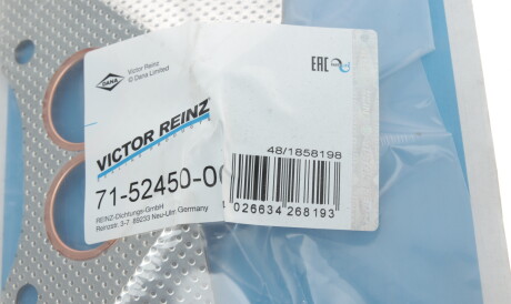 Фото 2 - Прокладка випускного колектора VICTOR REINZ 71-52450-00 (715245000)