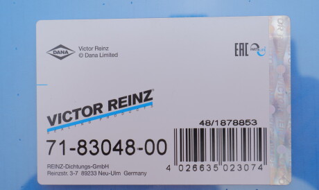 Фото 2 - Прокладка VICTOR REINZ 71-83048-00 (718304800)