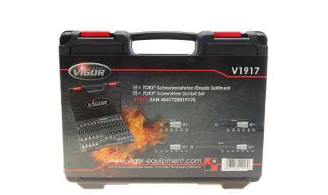 Набір головок 1/2" зі вставками T 32 од. - VIGOR V1917