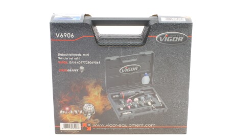Набір пневматичної шліфувальної машини (16 предметів) - VIGOR V6906