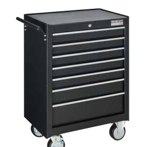 Візок з інструментами 7 секцій 219 од. (чорний) Black Edition - VIGOR V8000-BE
