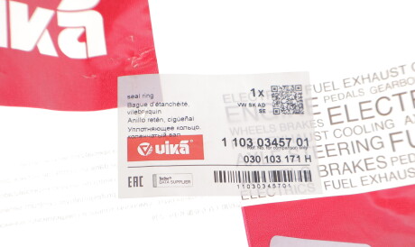 Фото 2 - Сальник колінвала Vika 11030345701