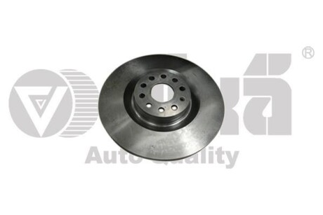 Диск тормозной передний VW Golf (06-),Jetta (06-11),Passat (06-12))/Seat Leon (06-10) (чорний 345*30мм) - Vika 66151595701