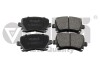 Колодки тормозные задние Skoda Octavia (04-13)/VW Golf (04-),Jetta (06-11),Touran (03-10)/Seat Leon (06-13),Toledo (05-09) - (1K0698451D, 1K0698451G, 1TD698451) Vika 66980001701 (фото 1)