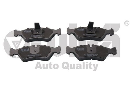 1 set of brake pads for disk brake, front,without - Vika 66981104801