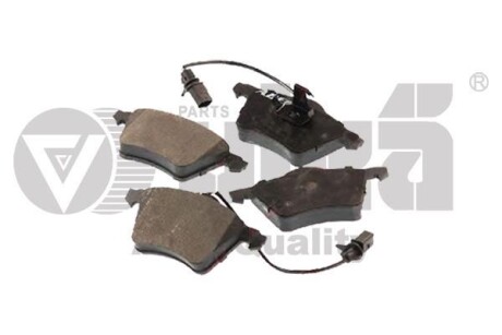 Колодки тормозные передние VW Sharan (01-10)/Seat Alhambra (01-10) - (1151377, 1201124, 1M212K021AA) Vika 66981105801