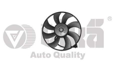 Вентилятор радиатора 100W Skoda Fabia (00-04,05-10), Roomster (06-10)/VW Polo (02-10)/Seat Ibiza (02-05,06-10) - (6Q0959455D) Vika 99590015601