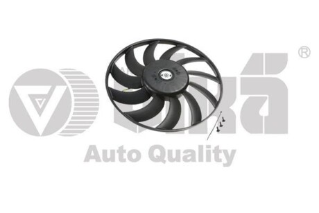 Вентилятор радиатора 400W Audi A4 (01-08), A6 (02-05) - (4F0959455, 4F0959455K, 8E0959455) Vika 99590016701