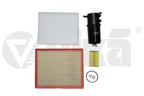 Комплект фільтрів (4 шт) Skoda Fabia (10-14),Octavia (04-13)/VW Caddy (10-15,15-) 1.6,2.0 бенз/дизель - ((2H0129620A, 2H0129620D)) Vika K11785101