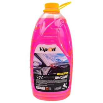 Омыватель стекла Bubble Gum зимний -20°С жвачка, 4л - VIPOIL 0340349