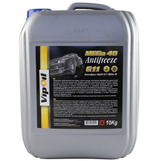 Антифриз G11 Mega 40 -39°C синий, 10л - VIPOIL 701362