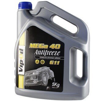 Антифриз G11 Mega 40 -39°C синій, 5л - VIPOIL 701365