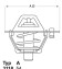 Термостат, охлаждающая жидкость - (9091603033, 176083821000, 1338072) WAHLER 3119.82D4 (фото 1)
