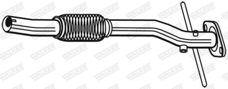 Фото 2 - Труба глушителя WALKER 10658