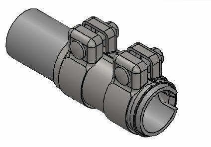 Хомут, конектор - (wcl500040, wcc000020, 893253139c) WALKER 82166