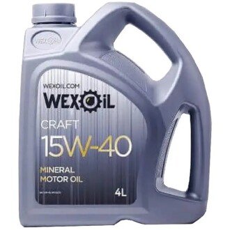 Моторна олива Craft 15W-40, 4 л - WEXOIL 9546