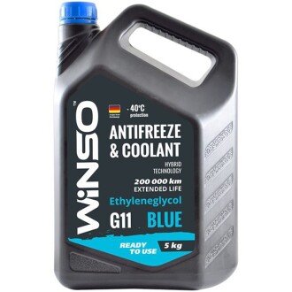 Антифриз Coolant Blue G11 -40°C синій, 5л - WINSO 880970 (фото 1)