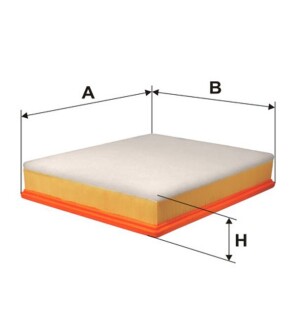 Фільтр повітряний - (1654600QAT, 4415764, 5001847123) WIX 93364E