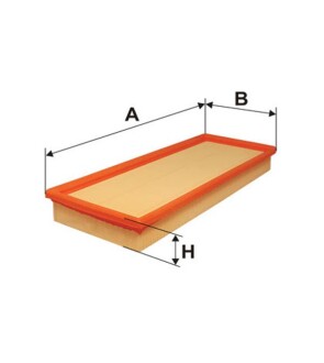 Воздушный фильтр FILTERS - (034133837, A790X9601KA, 6796586) WIX WA6161