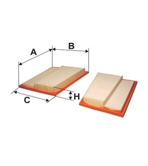 Фільтр повітряний (к-кт) MB E-class (W211)/C-class (W203/W204) 00-15 OM642 FILTERS - WIX WA9504