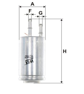 Фільтр паливний Volvo S60/S80/V70/XC60 1.6-3.2 06- FILTERS - WIX WF8436