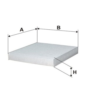 Фильтр, воздух во внутренном пространстве - (971332K000, KC6110) WIX WP2006