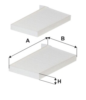 Фильтр, воздух во внутренном пространстве - (976174H000AT, 976174H000, 087904H000A) WIX WP2044