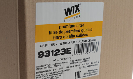Фото 2 - Воздушный фильтр WIX 93123E