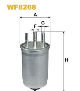 Паливний фільтр - (0K52A13480, 0K52A23570, 0K52A23570A) WIX WF8268