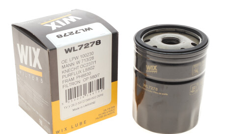 Фото 2 - Масляний фільтр WIX WL7278