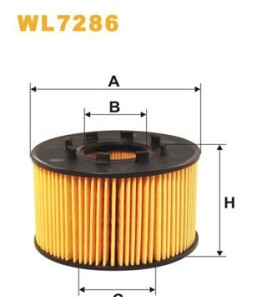 Масляный фильтр - (xs7q6744aa, xs7q6744a1a, 1088179) WIX WL7286