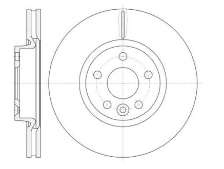 Диск тормозной передний (кратно 2) (Remsa) Ford Mondeo IV Galaxy S-max 07> / RR Evogue, Discovery sport - WOKING D61019.10