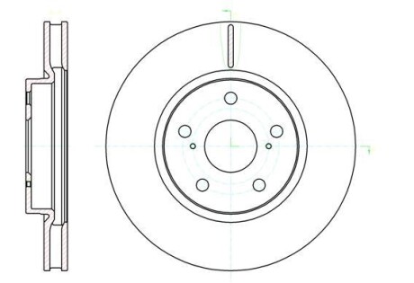 Диск тормозной передний (кратно 2) (Remsa) Lexus IS 05> 12> (D61076.10) - WOKING D6107610