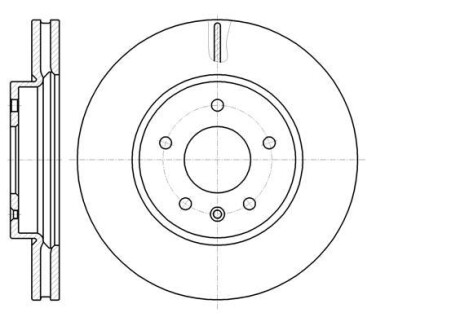 Диск гальмівний передній (кратно 2) (Remsa) Chevrolet Captiva, Opel Antara (D61183.10) - WOKING D6118310