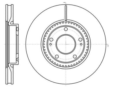 Гальмівний дискпередній вент. Hyundai I30 /Kia Cee\'D/ Cerato III 1.4-2.6 11 - (300x28) - WOKING D61217.10