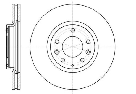 Диск тормозной передний (кратно 2) (Remsa) Mazda CX-7 I CX-9 I - WOKING D61236.10