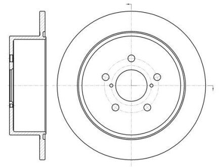 Гальмівний диск задн. Legacy/Liberty/Outback 03-09 - (26700AG000) WOKING D61300.00