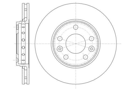 Гальмівний диск перед. Duster/Fluence/Megane/Scenic 07- - WOKING D61346.10