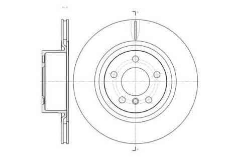 Диск тормозной задний (кратно 2) (Remsa) BMW X3F25 10>17 (D61455.10) - WOKING D6145510