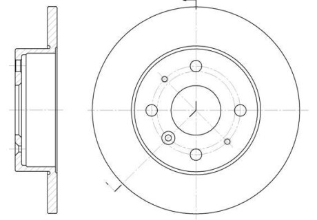 Гальмівний диск (передній) DAIHATSU CHARADE /GEELY СK 1.0-1.5 89- - (3501101005, 4351287727, 4351287717000) WOKING D6363.00